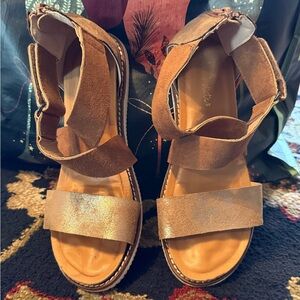 Altar'd State Brown Strappy Sandals